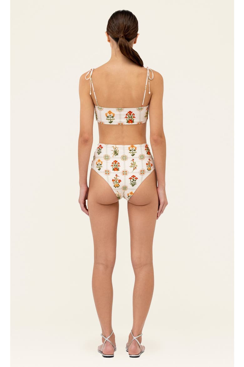 Magenta Canna Bikini bottom, Alternate, color, Multi