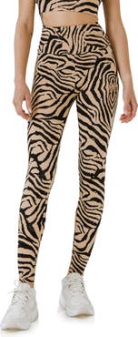 Grey Lab Animal Print High Waist Leggings