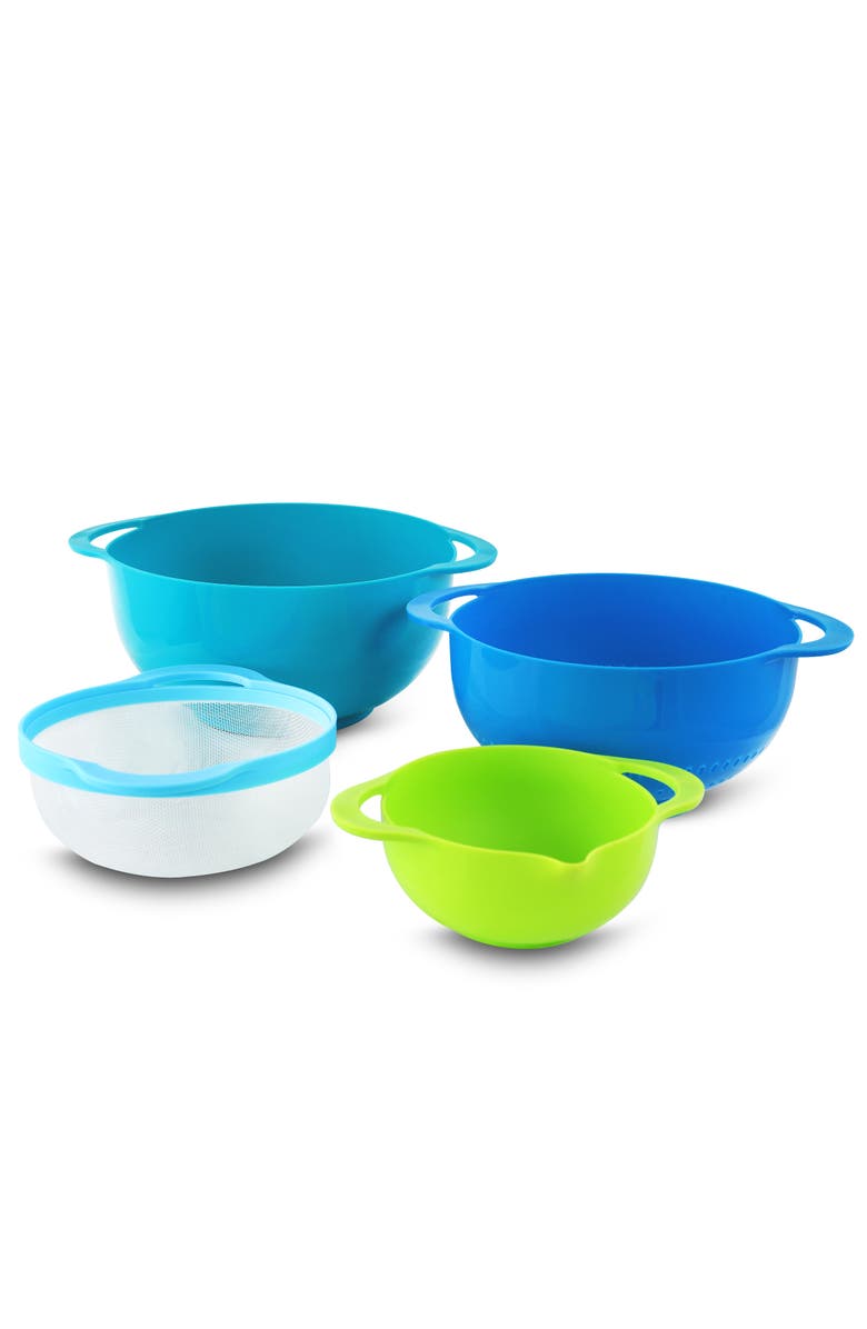 Megachef Multipurpose Stackable Mixing Bowl and Measuring Cup Set, Alternate, color, Assorted