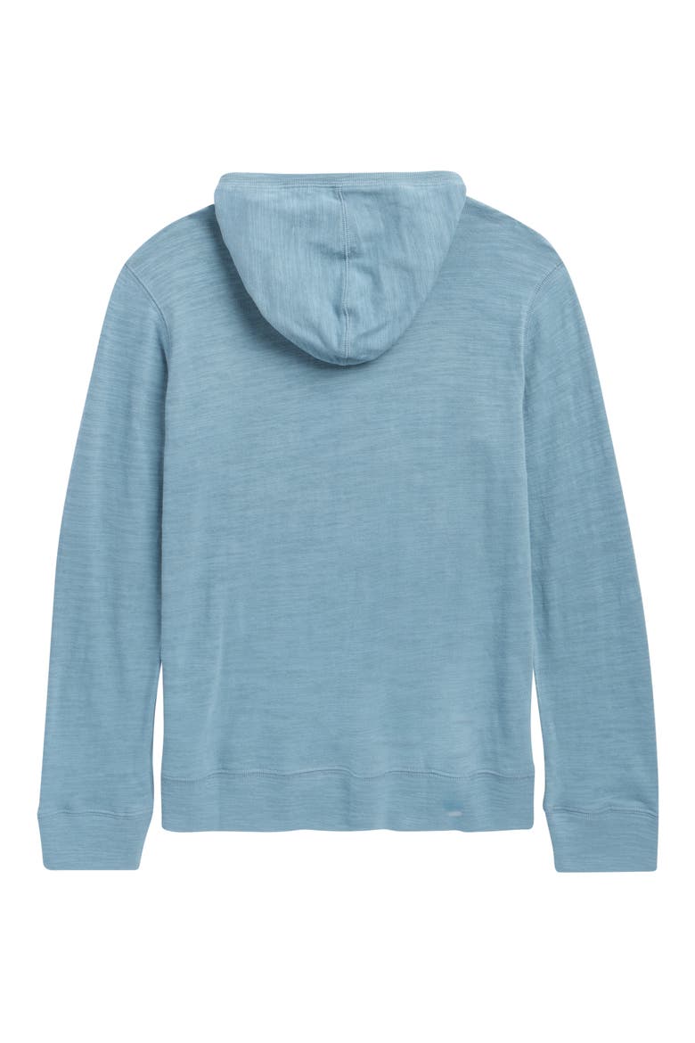 Kids' Slub Cotton Hoodie, Alternate, color, STORMY LAKE