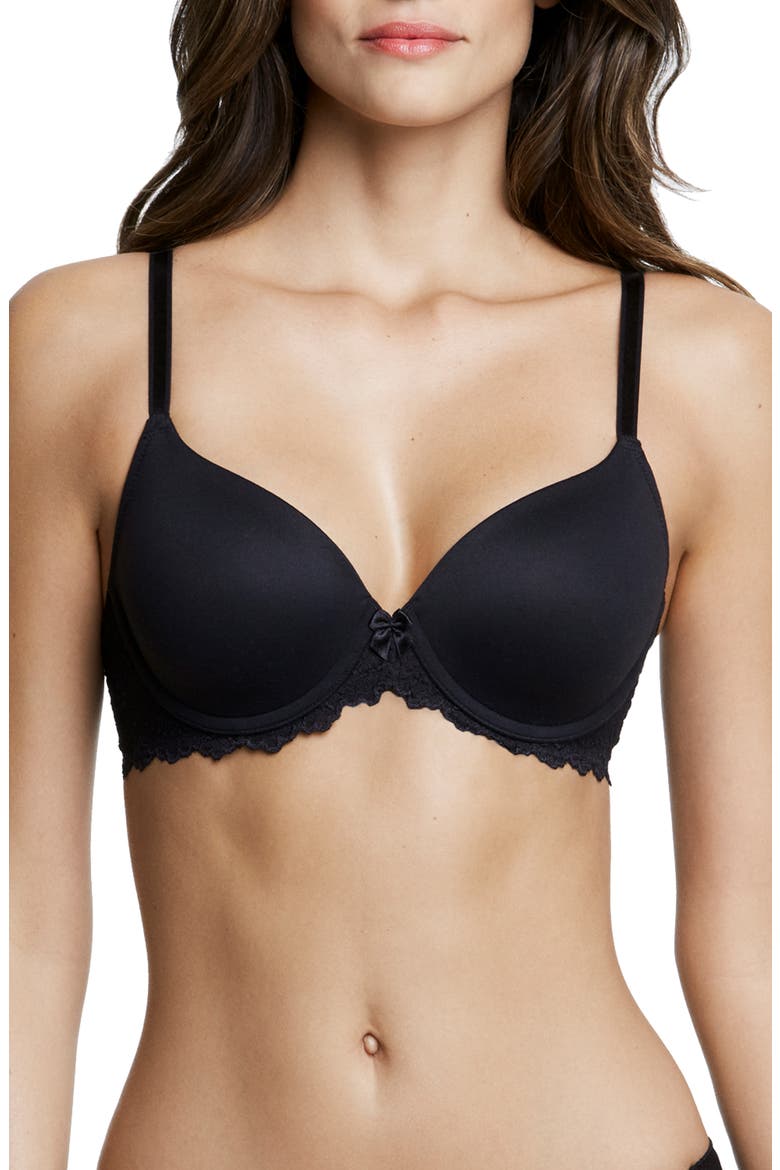 Lacee Everyday Contour T-Shirt Bra, Main, color, BLACK