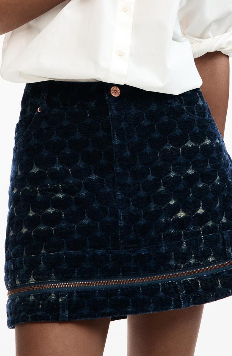 Desigual Denim Miniskirt, Alternate, color, 