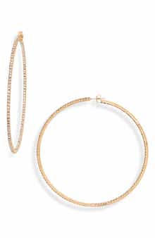 Kenneth Jay Lane Pavé Hoop Earrings