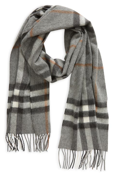 Giant Check Cashmere Scarf