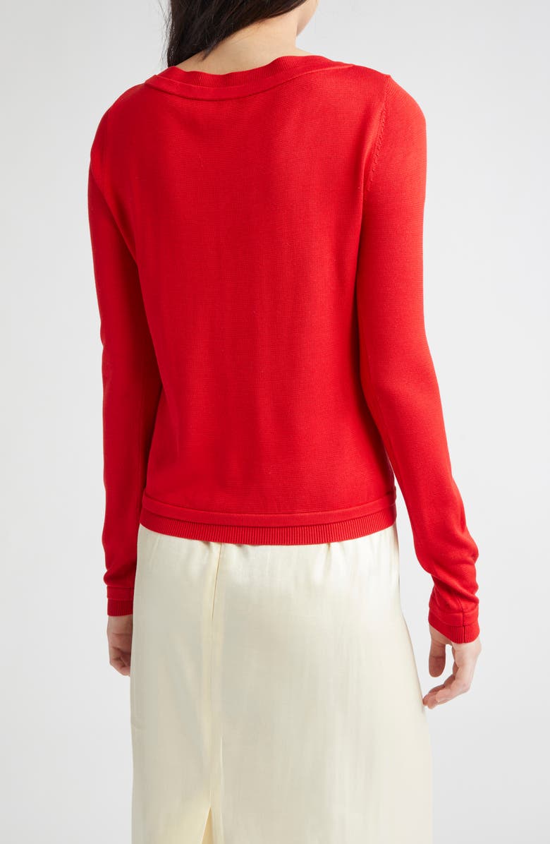 Shushu/Tong Logo Stitch Silk Sweater, Alternate, color, 