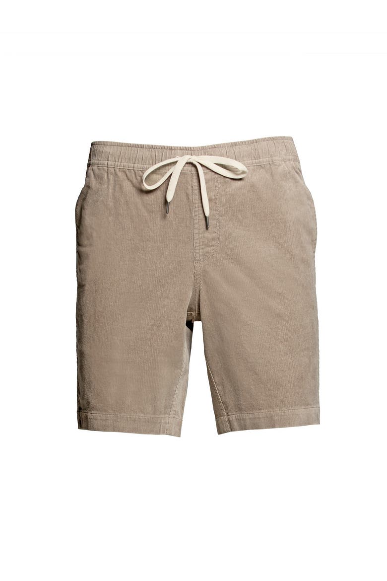 Drawstring Corduroy Shorts, Alternate, color, Tan