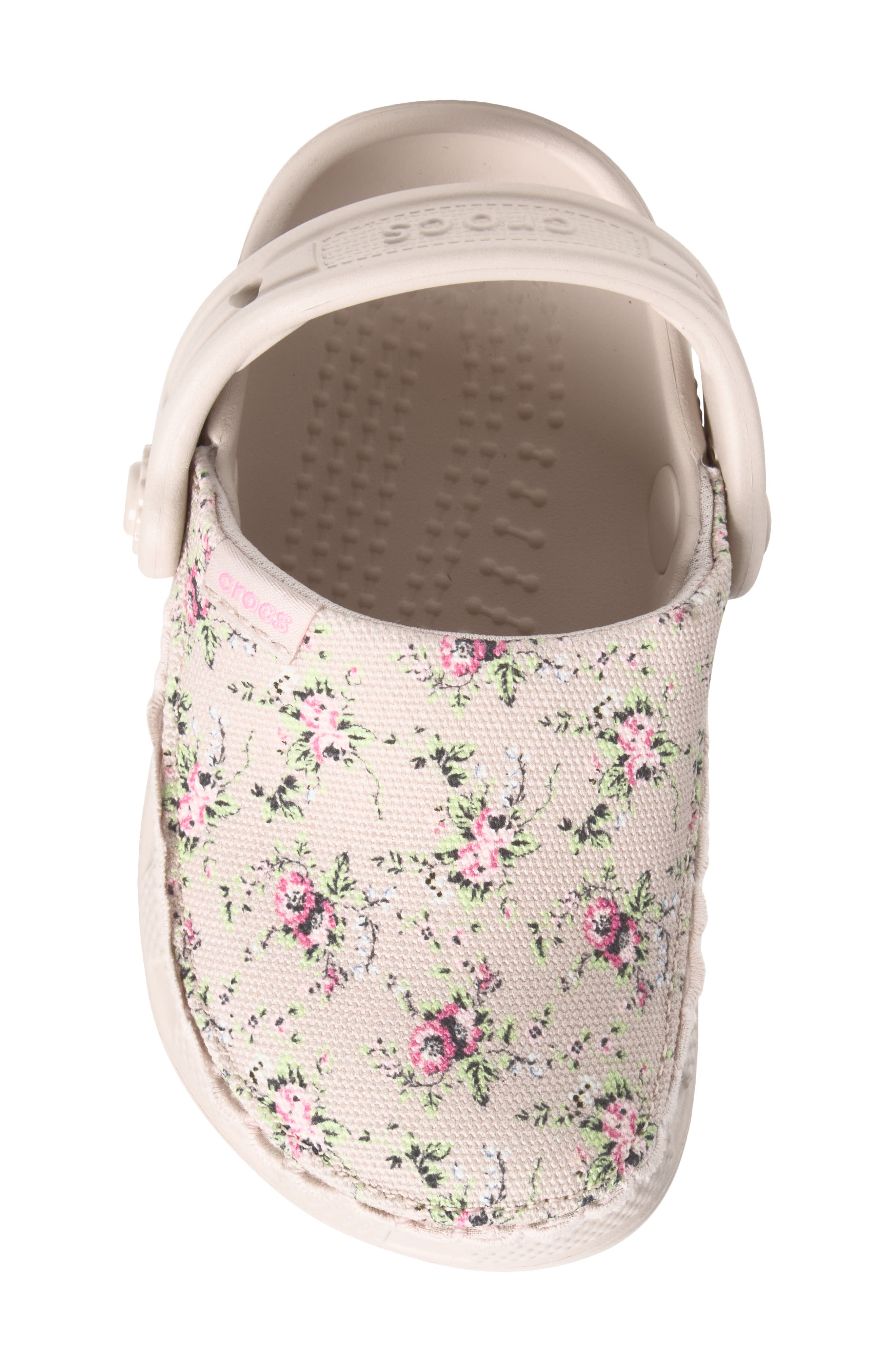 Kids' Classic Crafted Ditsy Floral Clog, Alternate, color, COCOA CREAM