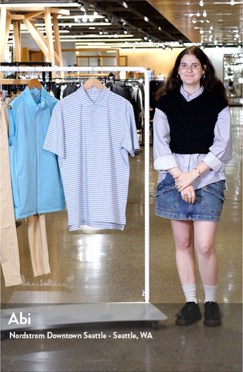 Fairmont Stripe Performance Golf Polo, sales video thumbnail