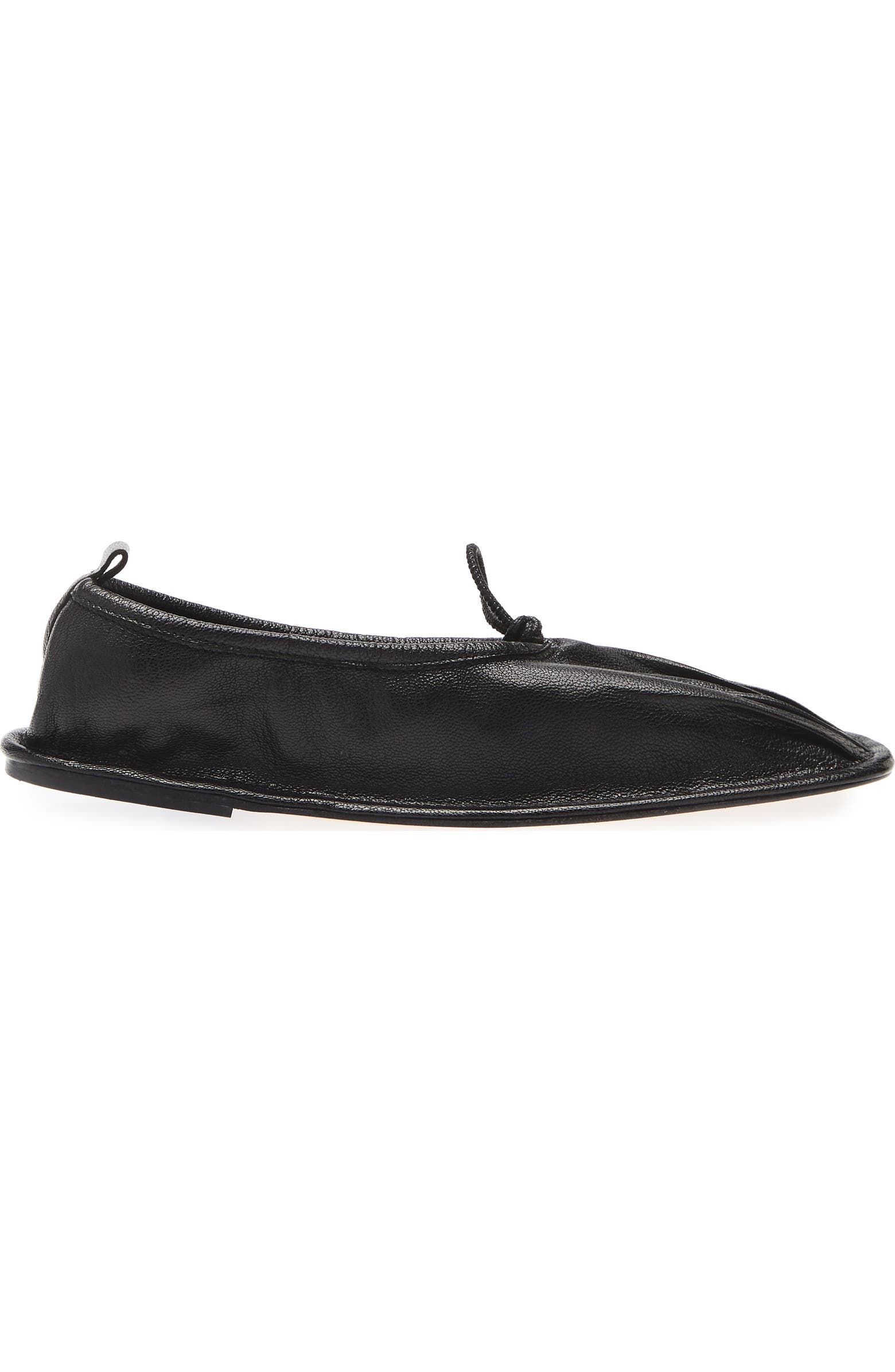 HEREU Puntera Pleated Square Toe Flat (Women) | Nordstrom