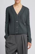 MM by Max Mara Master Cable Stitch Cardigan