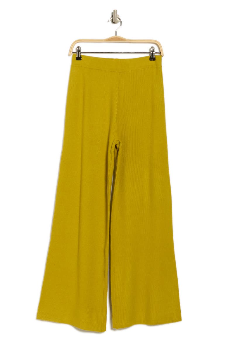 Rani Wide Leg Rib Pants, Alternate, color, OLIVE
