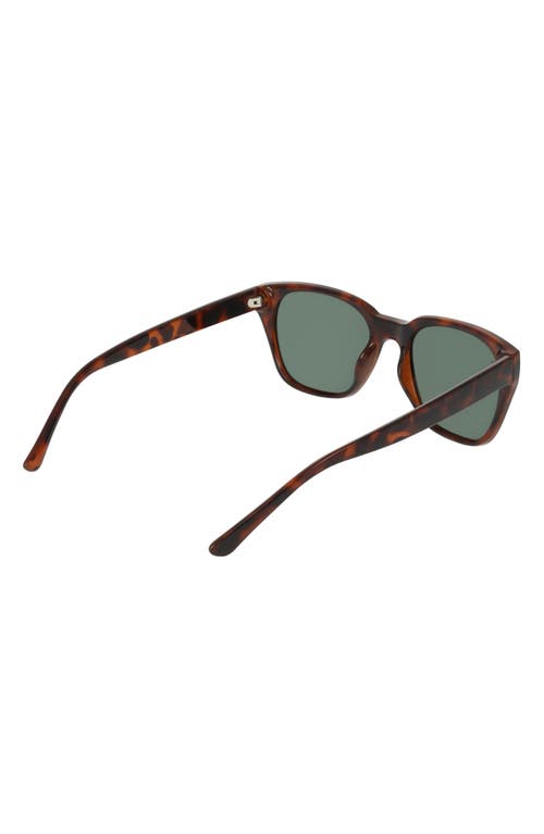 Cole Haan 54mm Modified Rectangular Sunglasses In Tortoise
