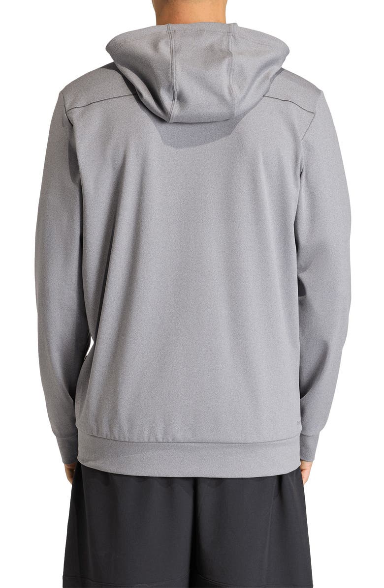 adidas Puremotion Zip-Up Hooded Jacket, Alternate, color, Grey Five Melange