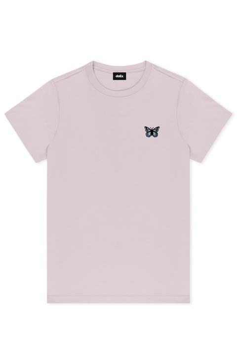 Butterfly Short Sleeve Classic Cotton Tee