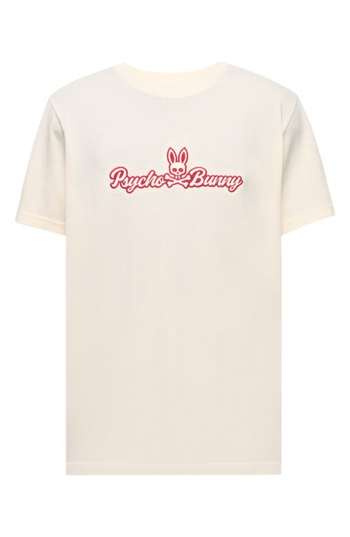 Psycho Bunny Eastwood Wordmark Embroidered Pima Cotton T-shirt In Neutral