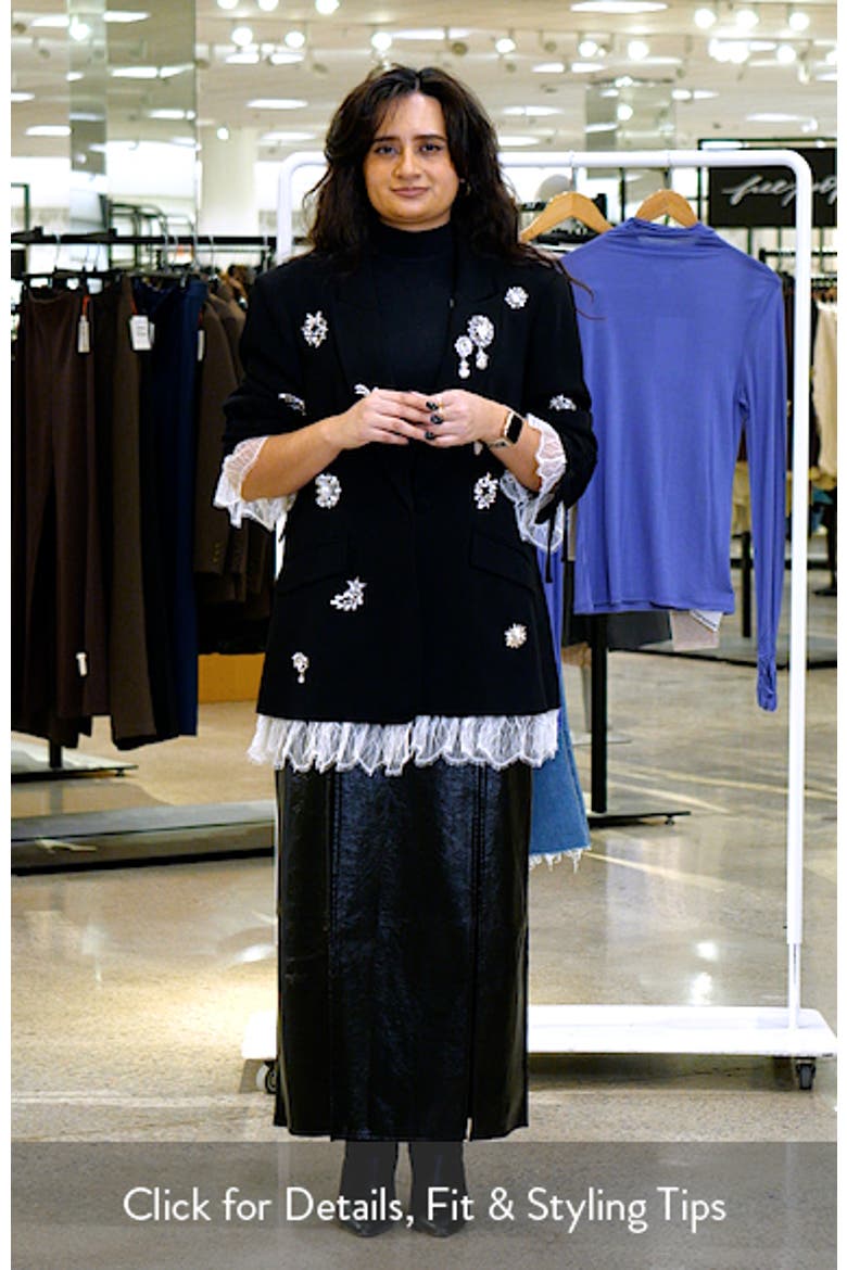 Roxie Crystal Brooch Blazer video