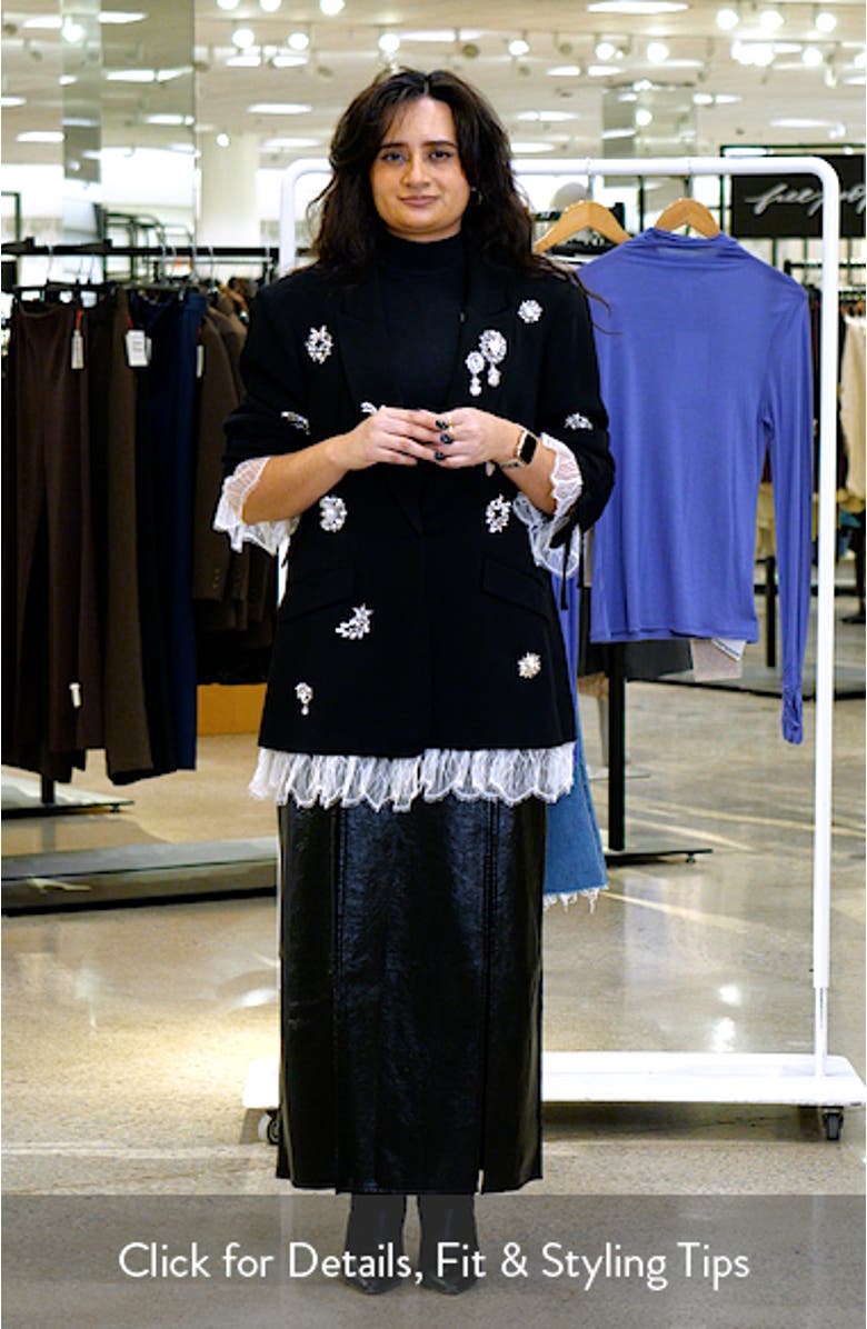 Roxie Crystal Brooch Blazer, sales video thumbnail