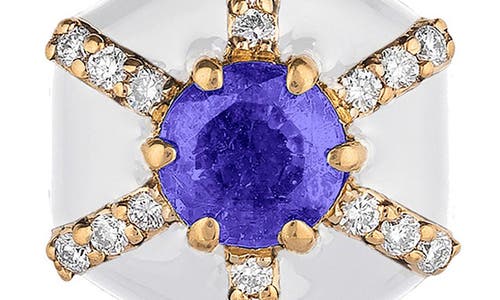 Goshwara Queen Hexagon Pendant Necklace