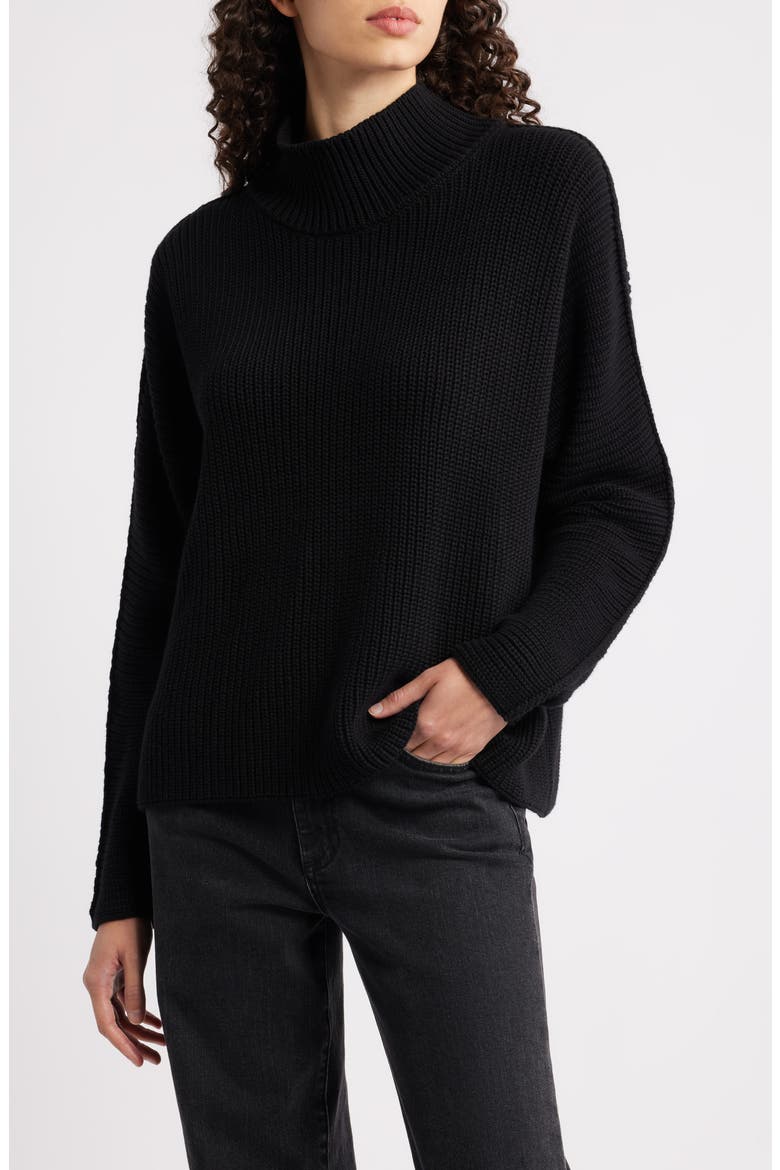 Montecito Turtleneck Sweater, Main, color, BLACK