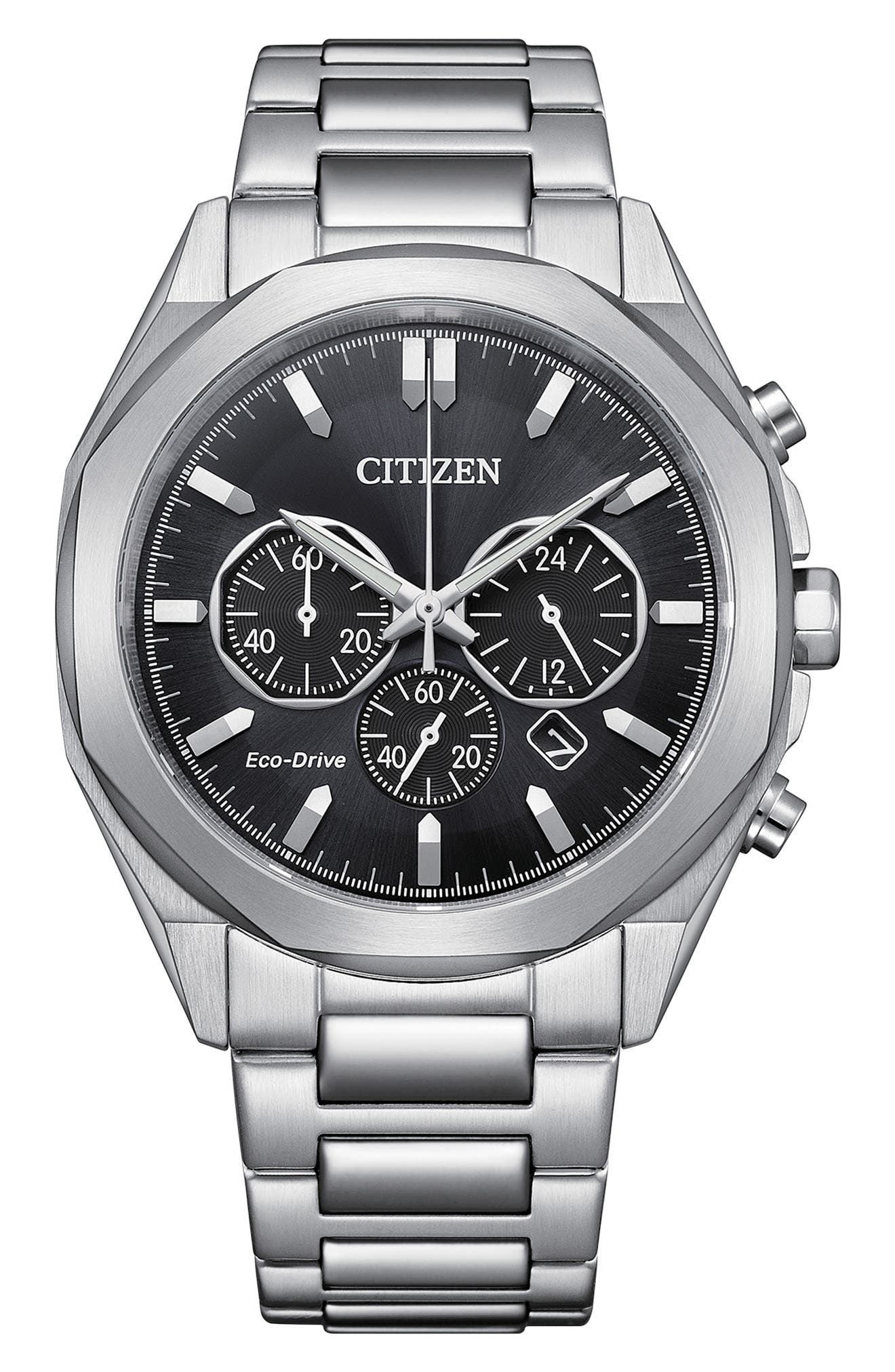 Citizen Eco-Drive Bracelet Strap Chronograph Watch, 41mm