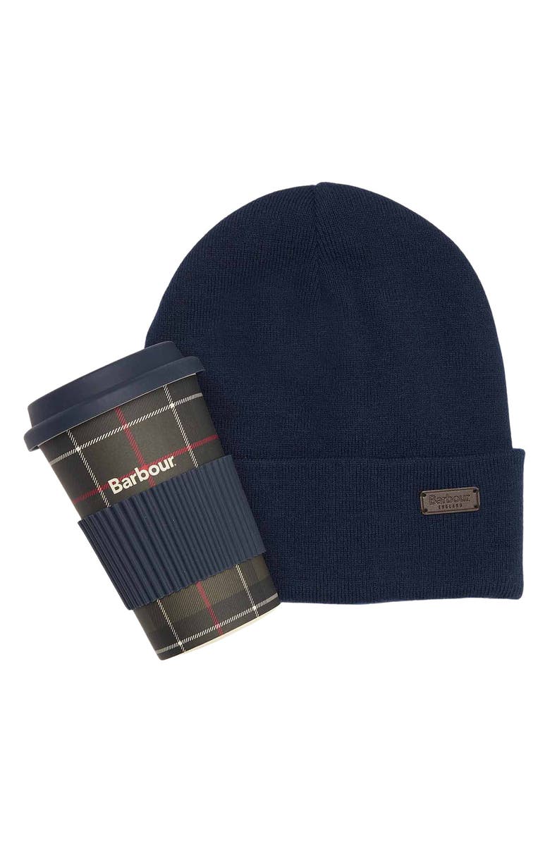 Barbour Swinton Beanie & Mug Set, Main, color,