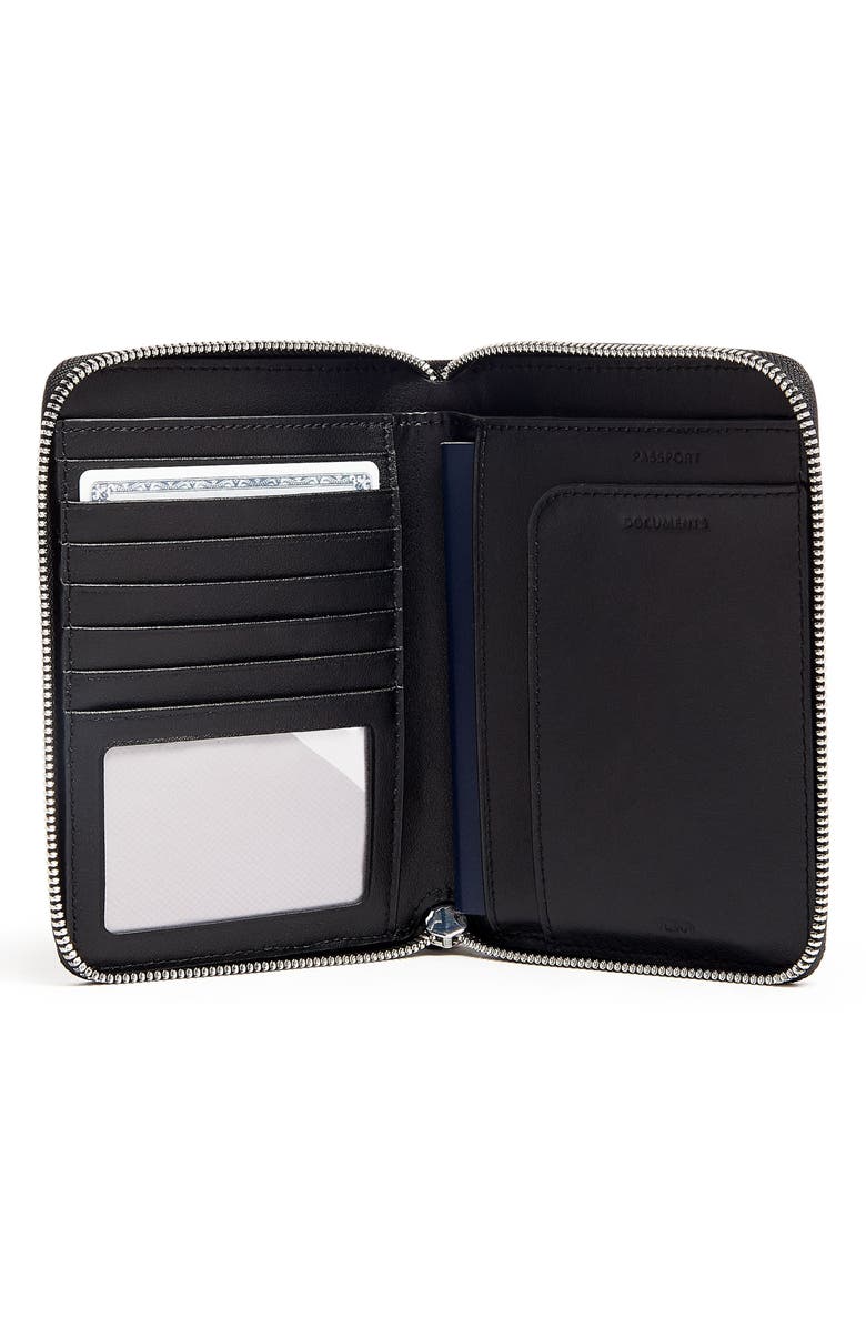 TUMI Belden Leather Zip Around Passport Case, Alternate, color, 