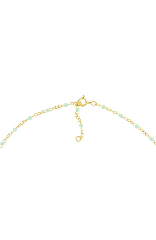 Es Jewelry Enamel Chain Bracelet In Light Green