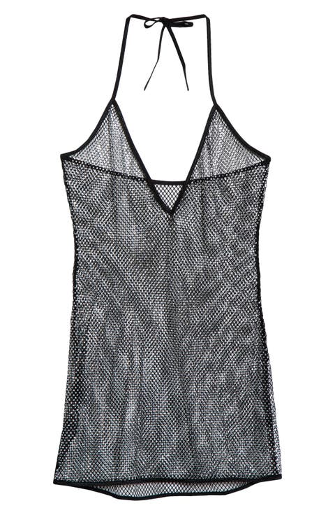 Mirage Crystal Mesh Chemise & G-String Set (Plus)