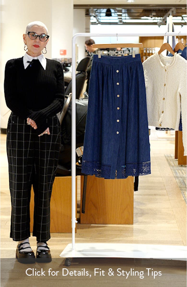 The Laylee Denim Skirt, sales video thumbnail