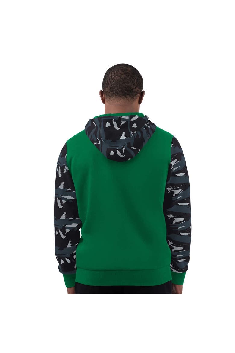 Men's Starter Kelly Green Philadelphia Eagles Thursday Night Gridiron Vintage Logo Full-Zip Hoodie, Alternate, color, Kelly Green