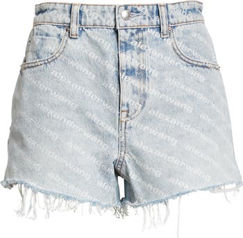 Bite Logo Cutoff Denim Shorts