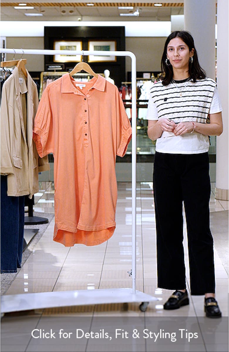 Woven Polo Shift Dress, sales video thumbnail