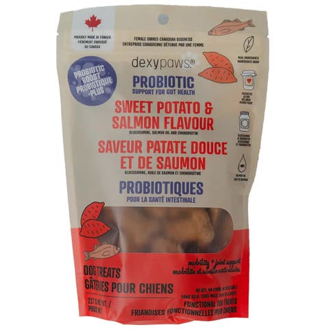 Sweet Potato & Salmon 8oz Probiotic Dog Treats