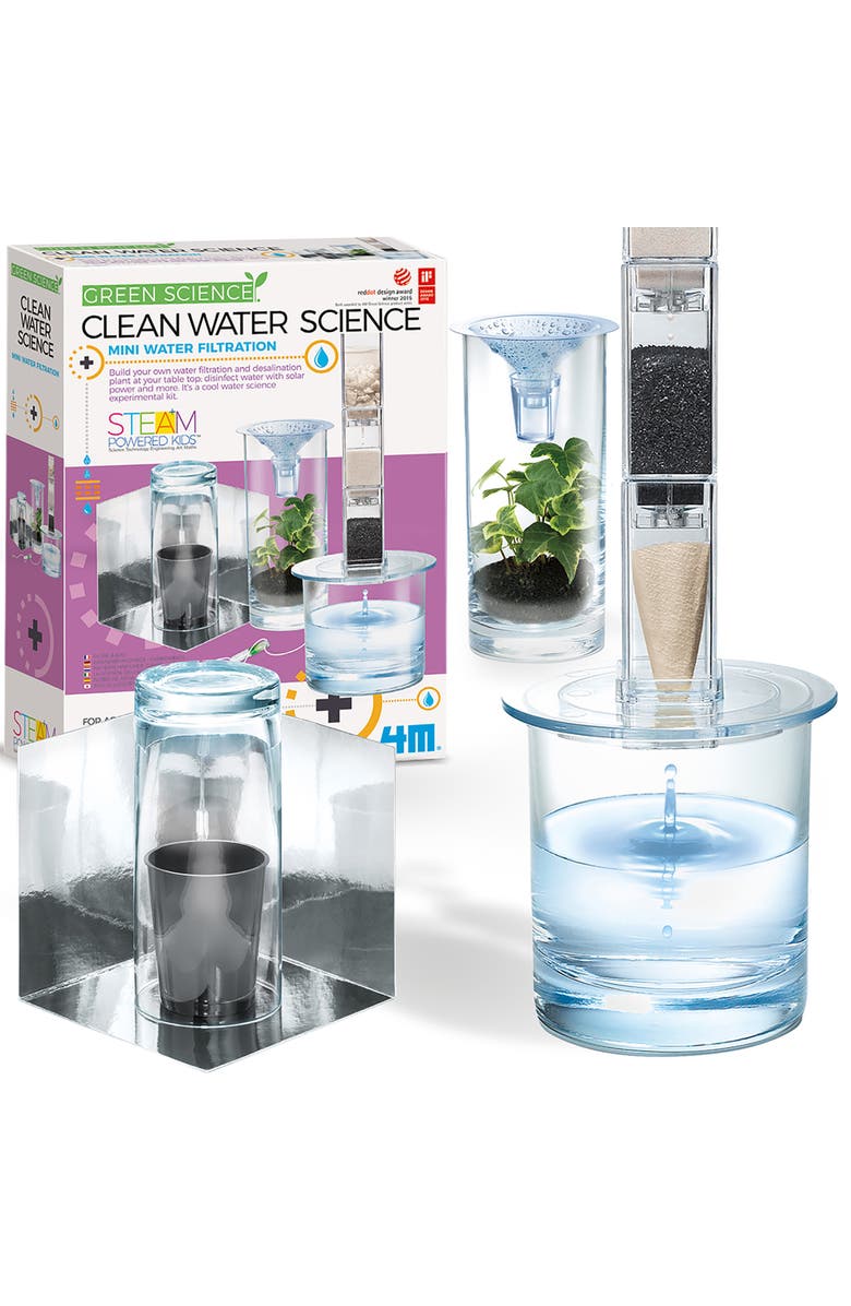 4M Green Science Clean Water Science Diy Water Filtration Kit, Alternate, color, Multicolored