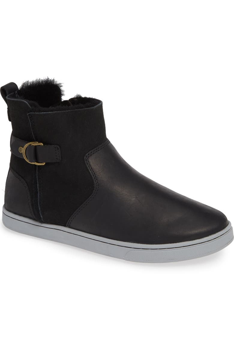 OluKai Pehuea Pa'I Genuine Shearling Sneaker Boot, Main, color,