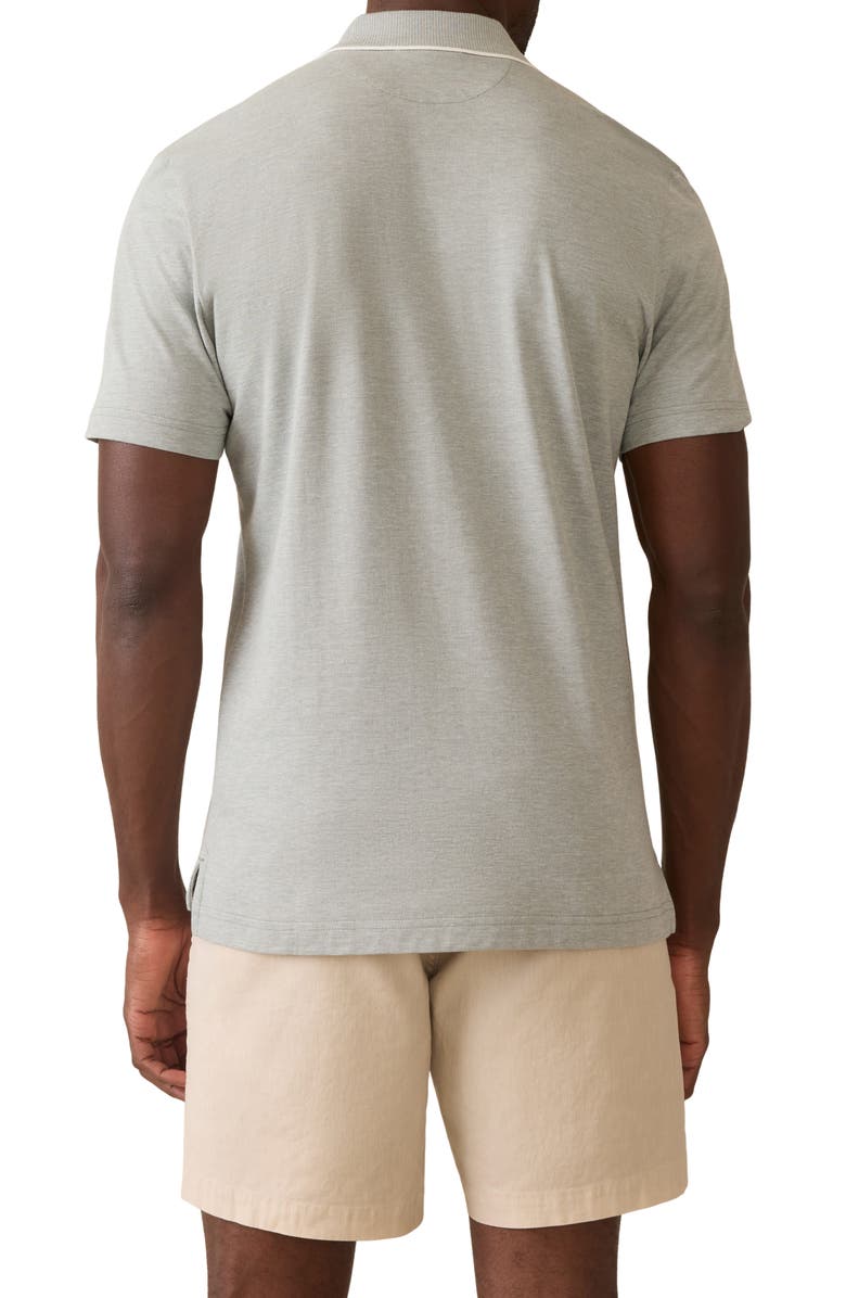 Faherty Movement Piqué Knit Polo, Alternate, color, Moss Stone Melange