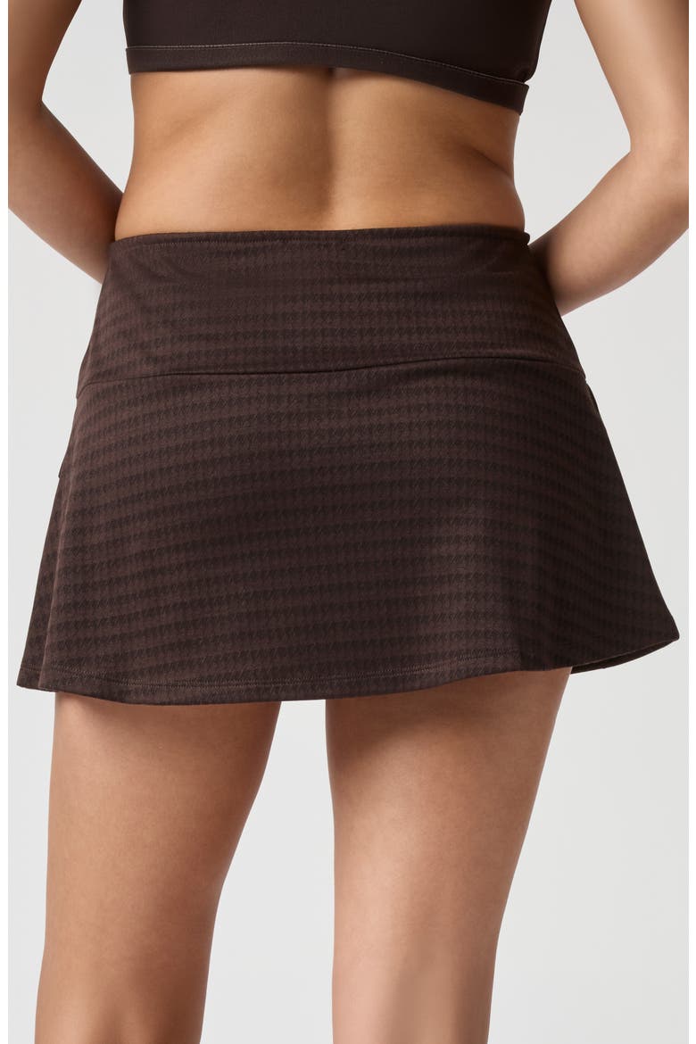 Houndstooth Miniskort, Alternate, color, BRN HOUNDSTOOTH