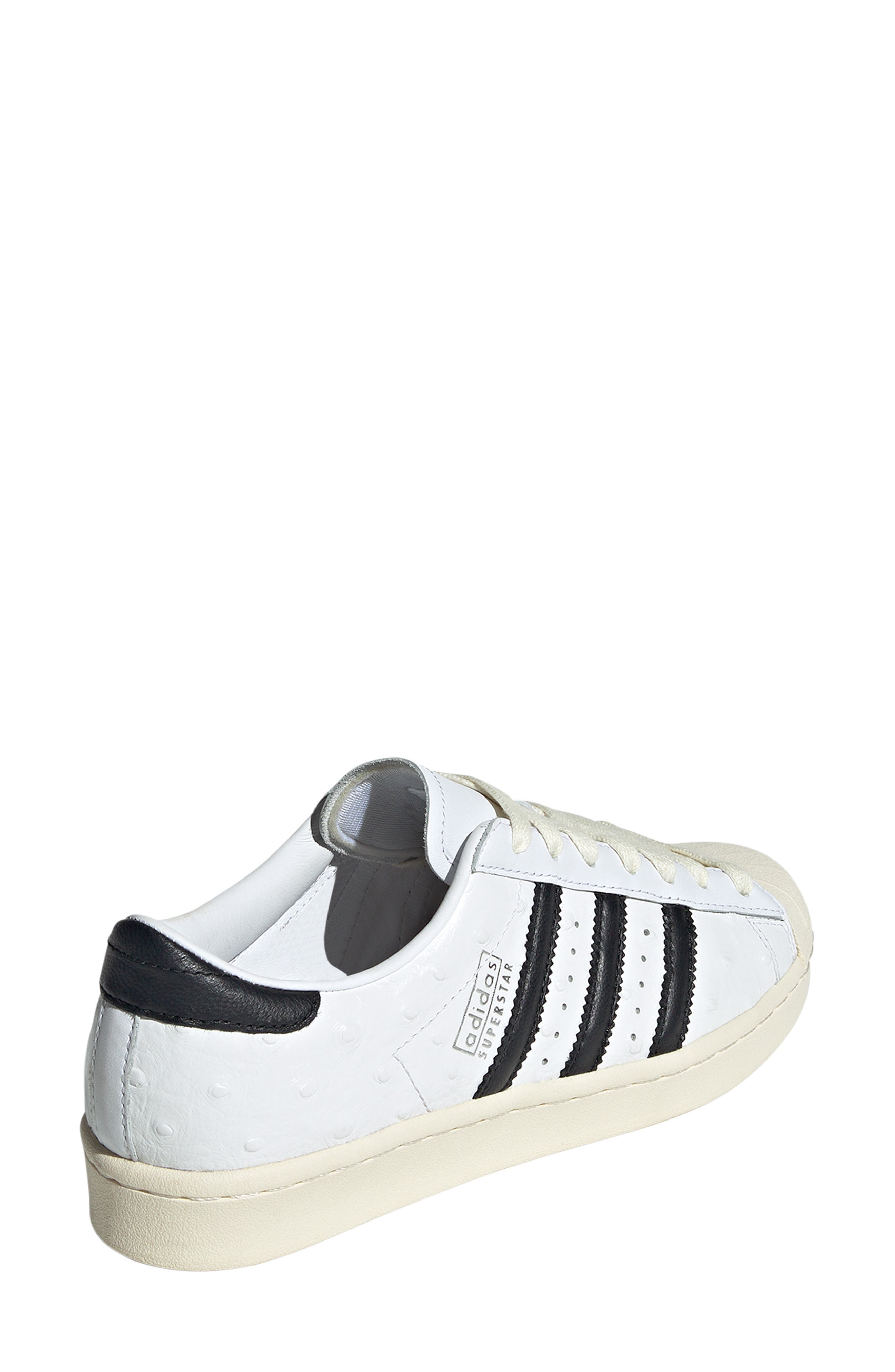 adidas Superstar Embossed Sneaker, Alternate, color, White/ Black/ Cream White
