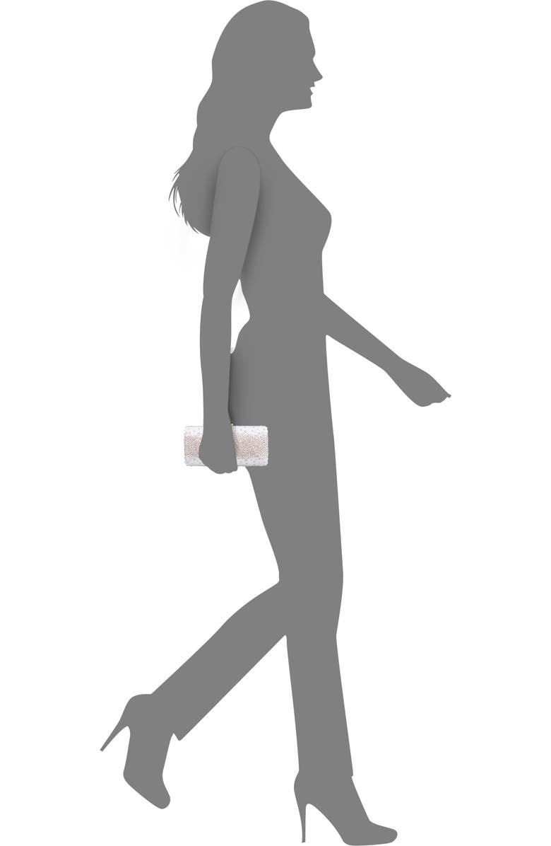 Nina Purity Frame Clutch, Alternate, color, Ivory