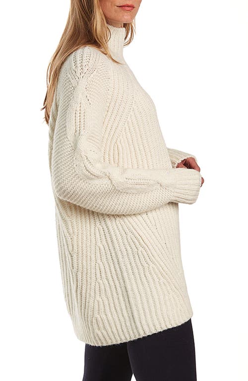 Oyun Lori Funnel Neck Tunic In Ivory
