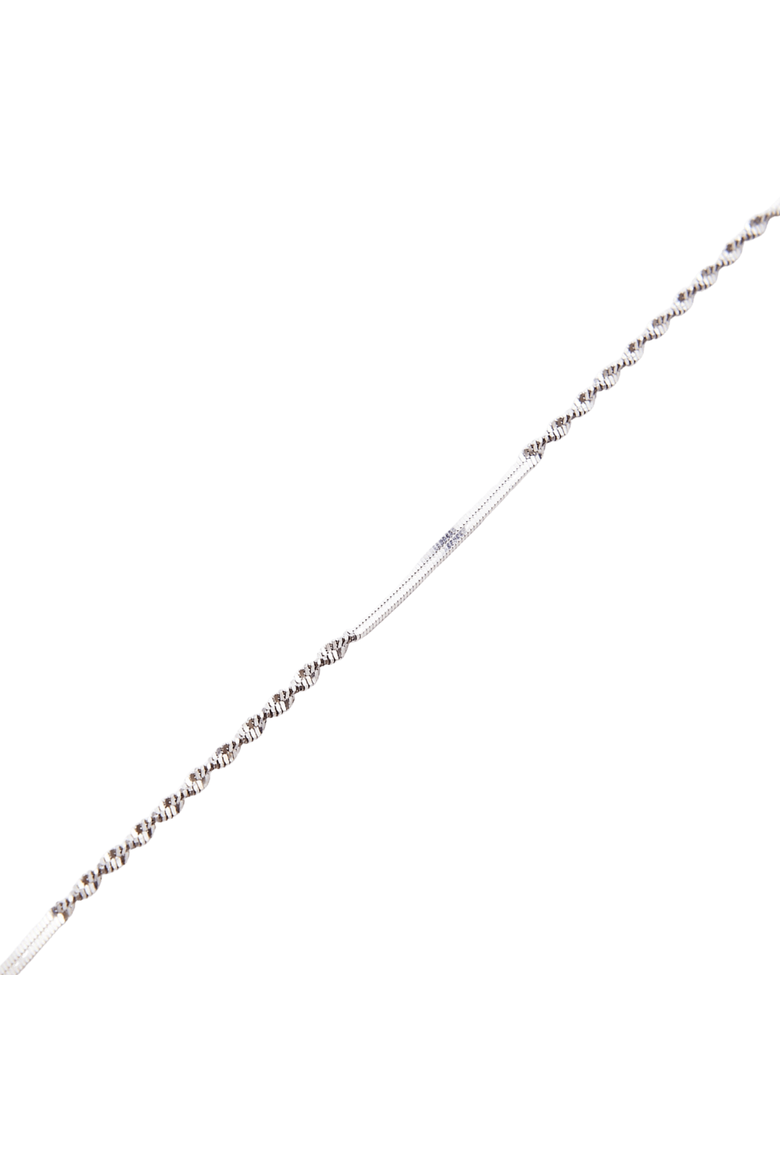 Semi Singapore Sterling Silver Bracelet, Main, color, Silver