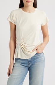 CITY BLUES Draped Crewneck T-Shirt