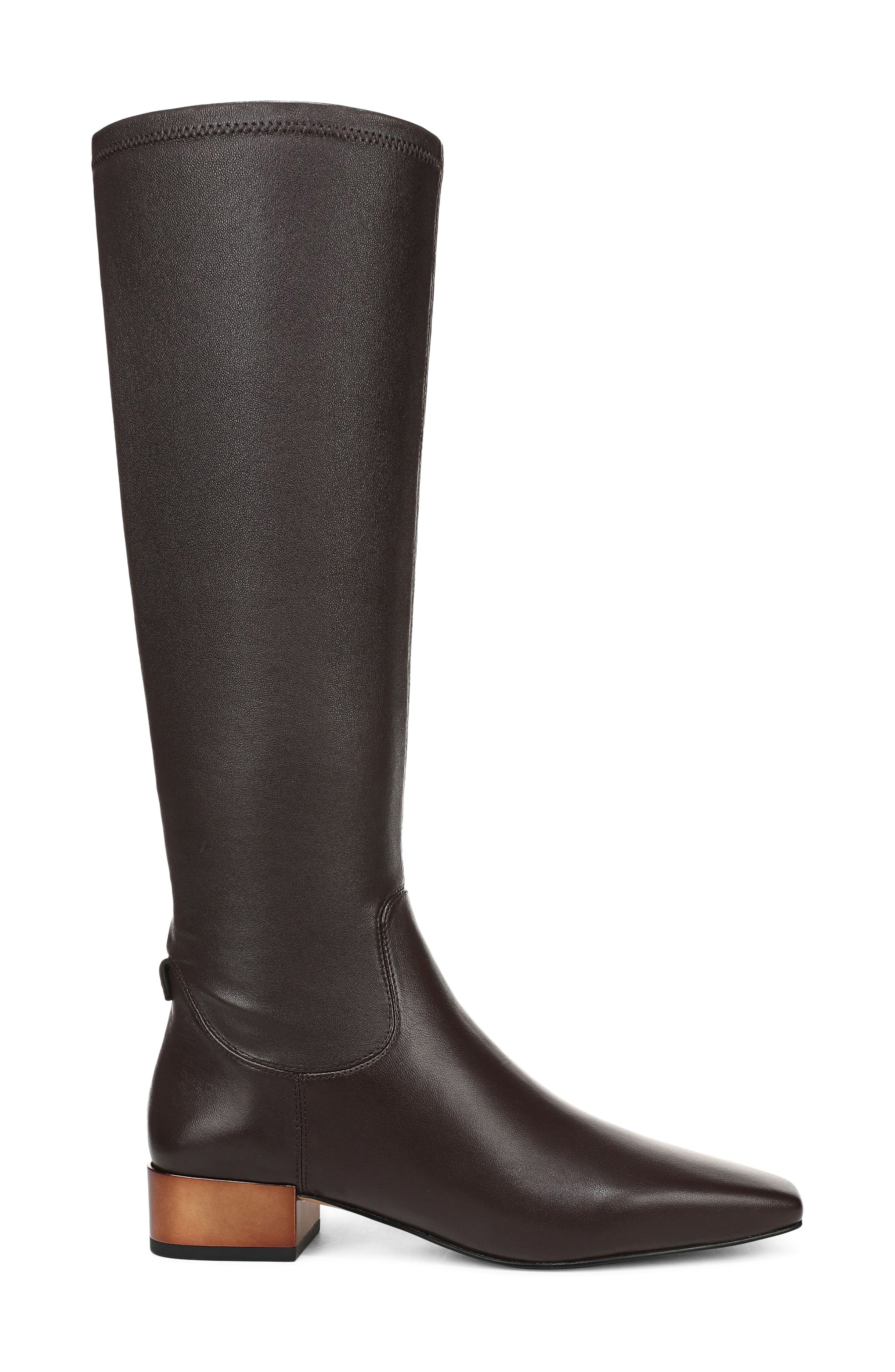 Lanna Knee High Leather Boot, Alternate, color, BROWN VOGUE LEATHER