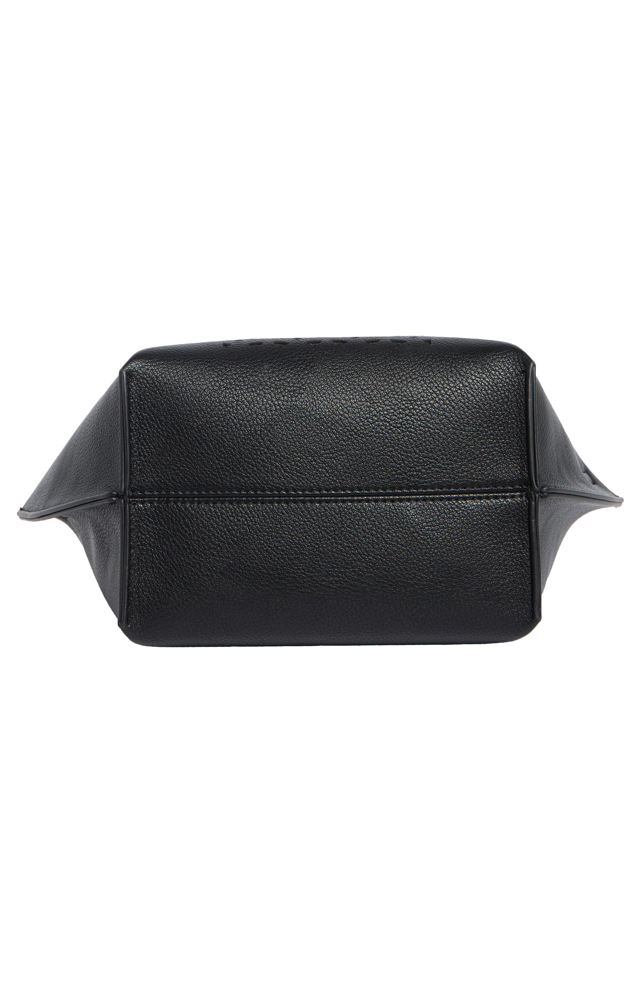 Dolce Vita Galen Cutout Faux Leather Handbag, Alternate, color, Black