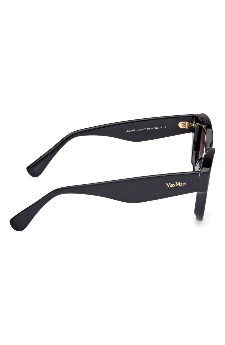 Max Mara Glimpse 50mm Polarized Cat Eye Sunglasses, Alternate, color,