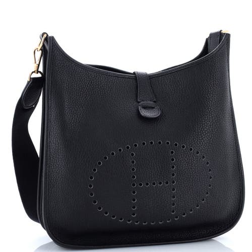 Pre-owned Hermes  Hermes Evelyne Bag Gen I Fjord Gm In Black