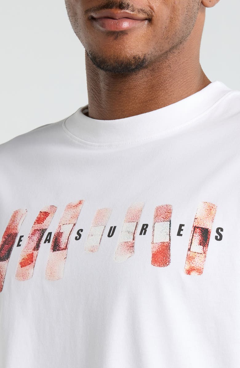 PLEASURES Wounded Graphic Print T-Shirt, Alternate, color, White