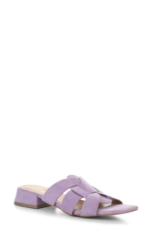 Bos. & Co. Ellis Slide Sandal In Lavender