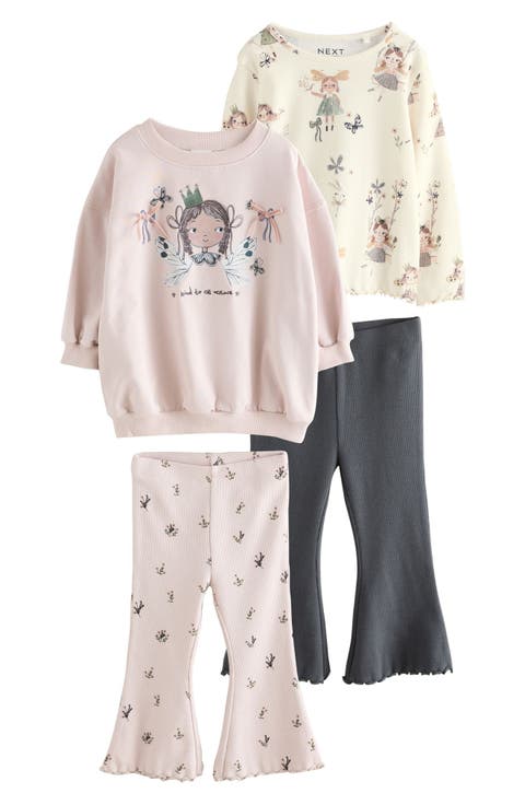 Kids' Mix & Match T-Shirts & Flared Leggings Set (Little Kid)