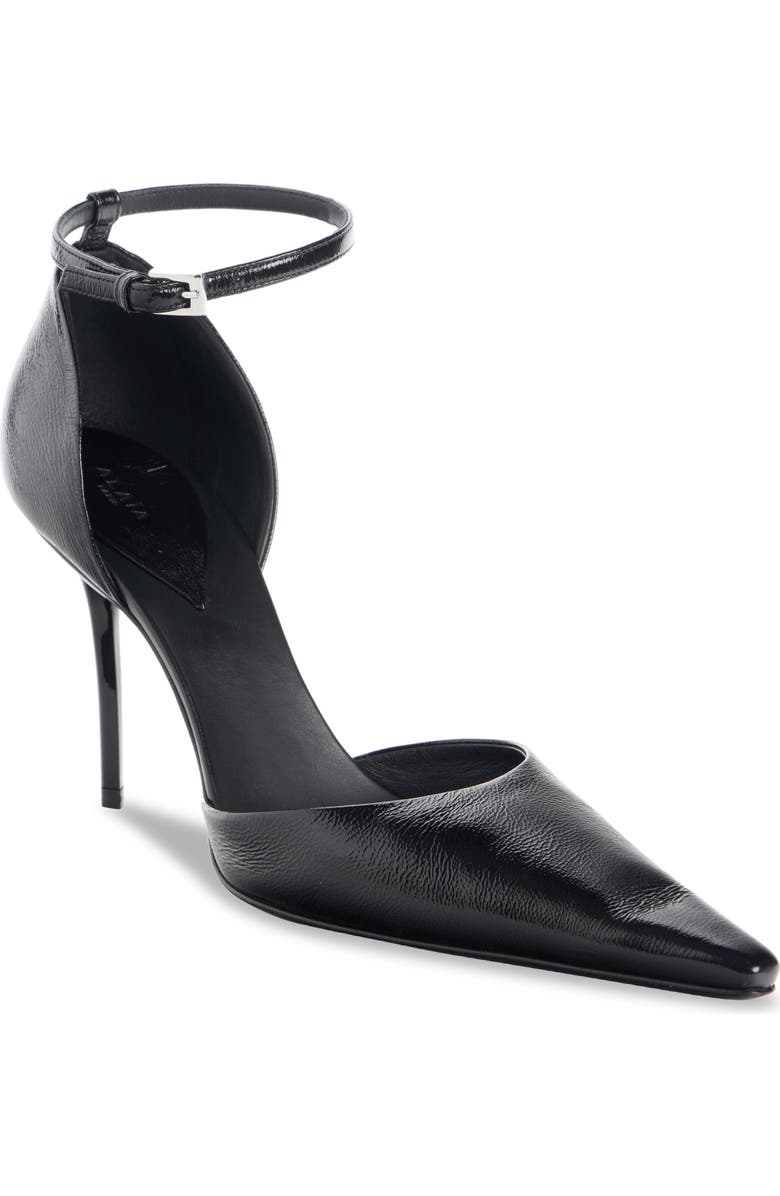 Alaïa Ankle Strap d'Orsay Pump, Main, color, Noir